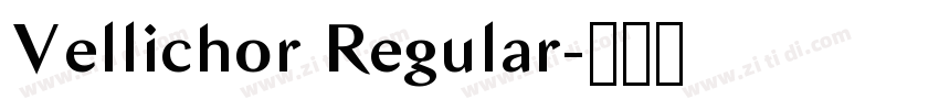 Vellichor Regular字体转换